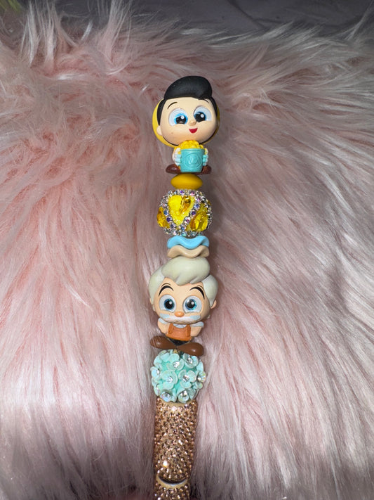 Pinocchio rhinestone pen